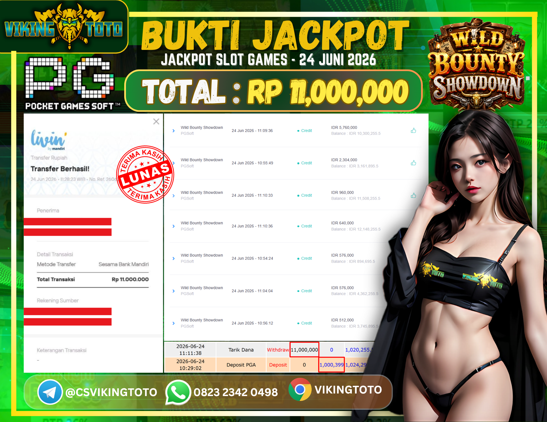 Bukti Jackpot Lunas VikingToto