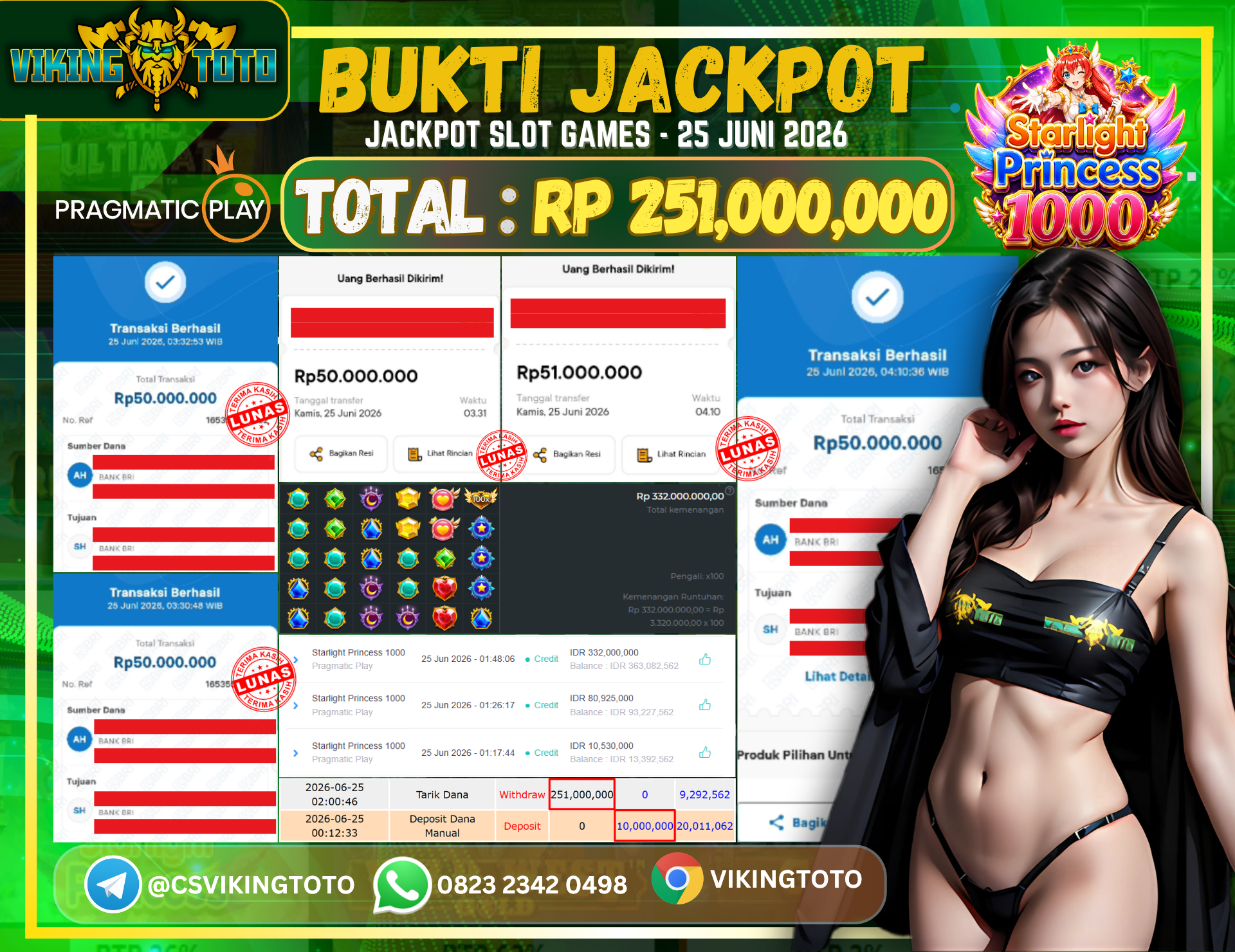 Bukti Jackpot Lunas VikingToto