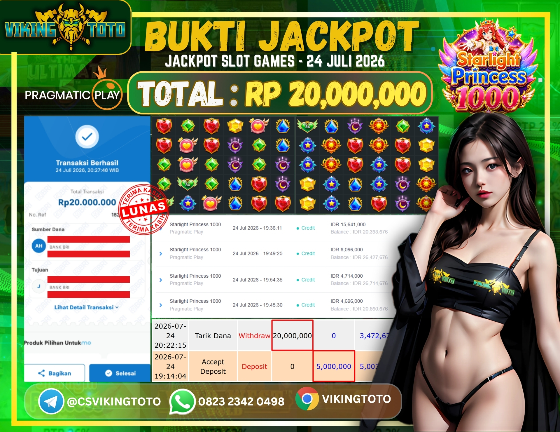 Bukti Jackpot Lunas VikingToto