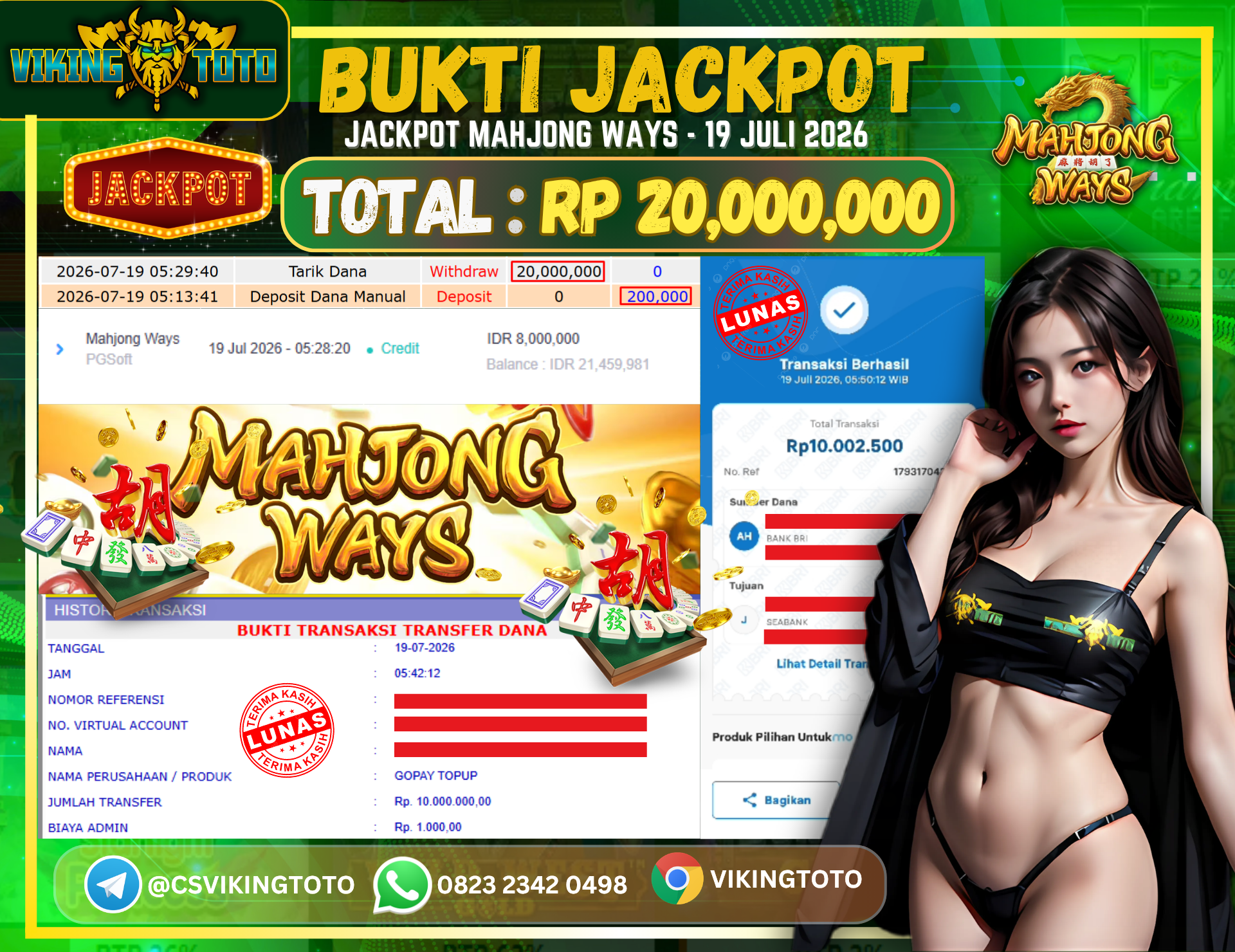 Bukti Jackpot Lunas VikingToto